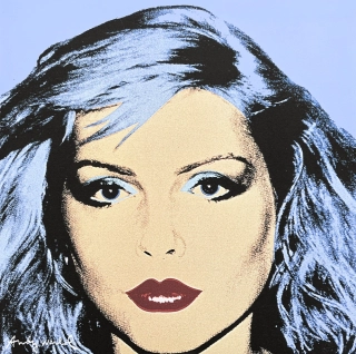 Andy Warhol - Debbie Harry modrá 180/2400 - 60x60cm, limitovaná edice CMOA s certifikátem
