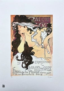 Alfons Mucha - Salon des cent ll 82/100 - limitovaná edice, signováno, 50x70cm