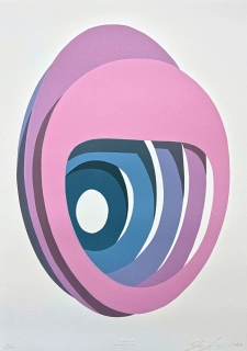 Jan Kaláb - Form of the Void - Lavender - 9/93 - originální litografie 6 barev - limitovaná edice, 50x70cm