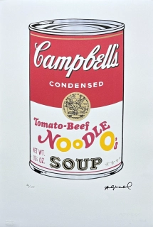 Andy Warhol - Campbell's Soup Noodle 46/100 - edice Leo Castelli s certifikátem