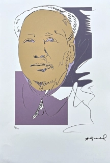 Andy Warhol - Mao Ce-tung kresba hnědý 56/100 - edice Leo Castelli s certifikátem