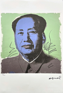 Andy Warhol - Mao Ce-tung zeleno-šedý 36/100 - edice Leo Castelli s certifikátem