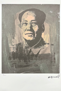 Andy Warhol - Mao Ce-tung šedo-béžový 80/100 - edice Leo Castelli s certifikátem