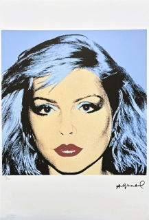Andy Warhol - Debbie Harry modrá x/100 - edice Leo Castelli s certifikátem