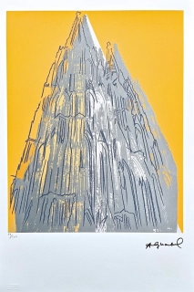 Andy Warhol - Cologne Cathedral žlutá x/100 - edice Leo Castelli s certifikátem