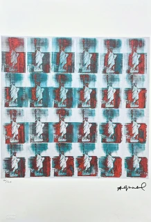 Andy Warhol - 24x Statue of Liberty x/100 - edice Leo Castelli s certifikátem