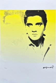 Andy Warhol - Elvis Presley žlutý 53/100 - edice Leo Castelli s certifikátem