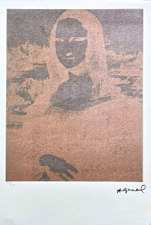 Andy Warhol - Mona Lisa negativ 77/100 - edice Leo Castelli s certifikátem