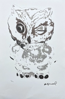 Andy Warhol - Owl 58/100 - edice Leo Castelli s certifikátem