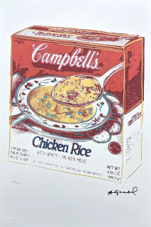 Andy Warhol - Campbell's Soup Chicken Rice 28/100 - edice Leo Castelli s certifikátem