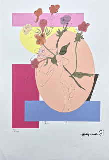 Andy Warhol - Flowers in hand 16/100 - edice Leo Castelli s certifikátem