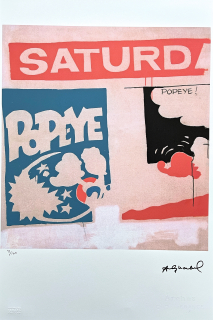 Andy Warhol - Popeye saturday 93/100 - edice Leo Castelli s certifikátem