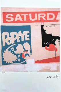Andy Warhol - Popeye saturday x/100 - edice Leo Castelli s certifikátem
