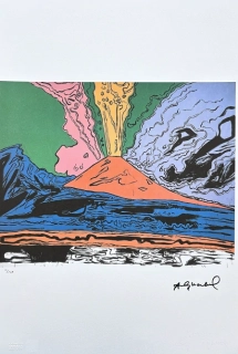 Andy Warhol - Vesuvius barevný 11/100 - edice Leo Castelli s certifikátem