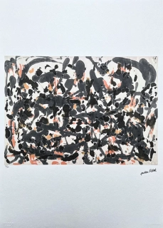 Jackson Pollock - Untitled with red I 56/300 - signováno 50x70cm