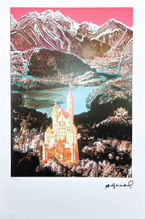 Andy Warhol - Neuschwanstein 34/100 - edice Leo Castelli s certifikátem
