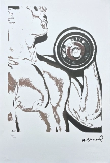 Andy Warhol - Body Builder s hnědou 30/100 - edice Leo Castelli s certifikátem