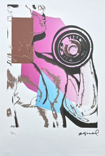 Andy Warhol - Body Builder s růžovou 96/100 - edice Leo Castelli s certifikátem
