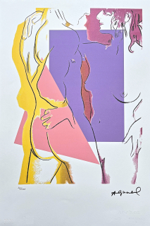 Andy Warhol - Love s modrou 56/100 - edice Leo Castelli s certifikátem