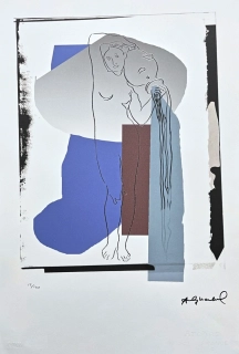 Andy Warhol - Aphrodite modrá 12/100 - edice Leo Castelli s certifikátem