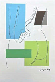 Andy Warhol - Male torso zelený x/100 - edice Leo Castelli s certifikátem