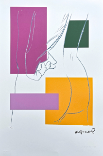 Andy Warhol - Male torso oranžový 62/100 - edice Leo Castelli s certifikátem