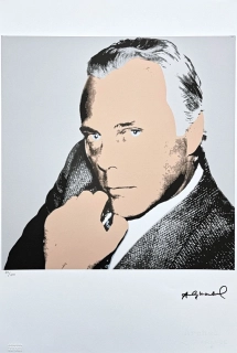 Andy Warhol - Giorgio Armani z boku x/100 - edice Leo Castelli s certifikátem