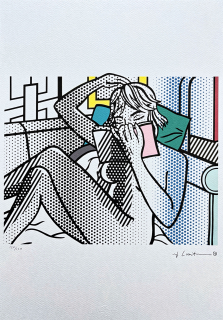 Roy Lichtenstein - Nude Reading - signováno, 35x50cm, limitovaná edice 120/150