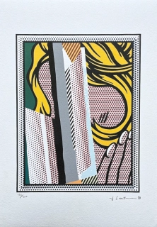 Roy Lichtenstein - Reflection on Hair - signováno, 35x50cm, limitovaná edice 136/150