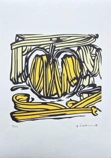 Roy Lichtenstein - Yellow Apple - signováno, 35x50cm, limitovaná edice 100/150
