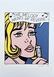 Roy Lichtenstein - The Melody Haunts my Reverie - signováno, 35x50cm, limitovaná edice 50/150