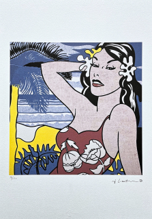 Roy Lichtenstein - Aloha - signováno, 35x50cm, limitovaná edice 16/150