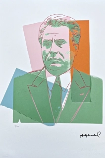 Andy Warhol - John Gotti zelený 15/100 - edice Leo Castelli s certifikátem