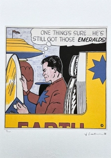 Roy Lichtenstein - Emeralds - signováno, 35x50cm, limitovaná edice 83/150