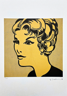 Roy Lichtenstein - Heand Yellow and Black - signováno, 35x50cm, limitovaná edice 60/150