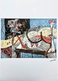 Jackson Pollock - Stenographic figure x/300 - signováno 50x70cm