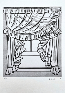 Roy Lichtenstein - Curtains - signováno, 35x50cm, limitovaná edice 115/150