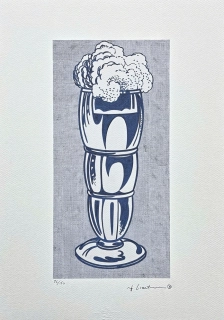Roy Lichtenstein - Ice Cream Soda - signováno, 35x50cm, limitovaná edice 26/150