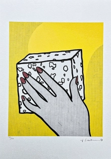 Roy Lichtenstein - Sponge - signováno, 35x50cm, limitovaná edice 35/150