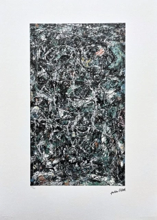 Jackson Pollock - Fanthom five 220/300 - signováno 50x70cm