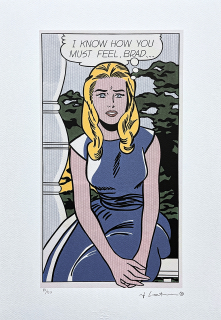 Roy Lichtenstein - I Know How you Must Feel Brad - signováno, 35x50cm, limitovaná edice 80/150