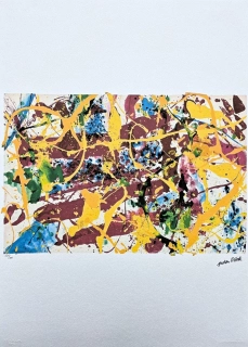 Jackson Pollock - Yellow abstraction II x/300 - signováno 50x70cm