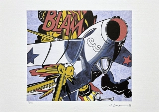 Roy Lichtenstein - Blam - signováno, 50x35cm, limitovaná edice 56/150