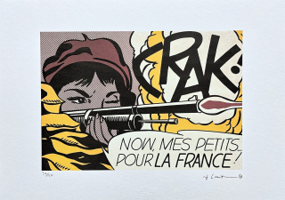 Roy Lichtenstein - Crak - signováno, 50x35cm, limitovaná edice 32/150