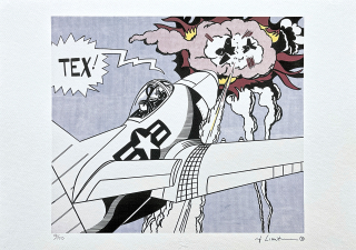 Roy Lichtenstein - Tex - signováno, 50x35cm, limitovaná edice 10/150