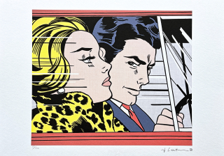 Roy Lichtenstein - In the Car- signováno, 50x35cm, limitovaná edice 15/150
