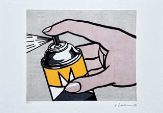 Roy Lichtenstein - Spray II - signováno, 50x35cm, limitovaná edice 48/150
