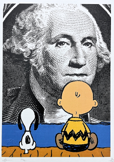 Death NYC - George Washington a Charlie Brown - limitovaná edice s certifikátem, 32x45cm