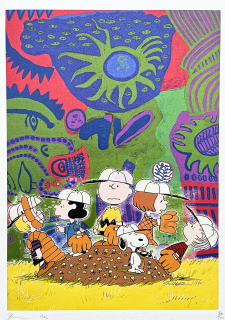 Death NYC - Charlie Brown with friends - limitovaná edice s certifikátem, 32x45cm