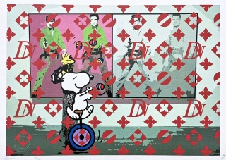 Death NYC - Louis Vuitton Snoopy - limitovaná edice s certifikátem, 45x32cm
